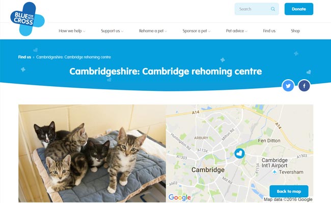 Blue Cross Rehoming Centre