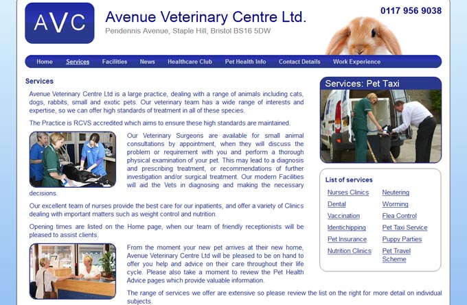 Avenue Veterinary Centre Ltd