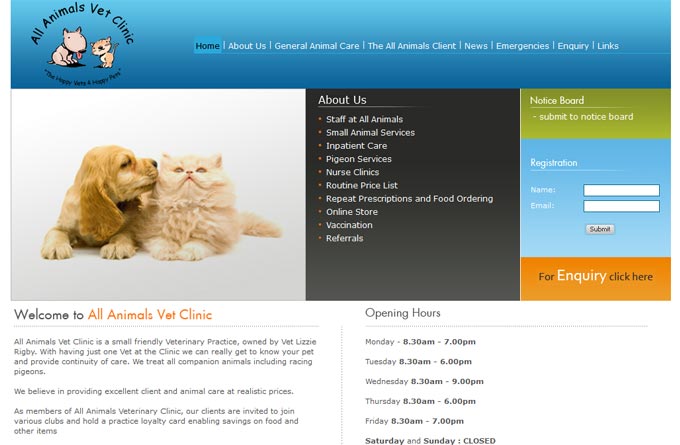 All Animals Veterinary Clinic in All Animals Veterinary Clinic - British  Kennels Directory